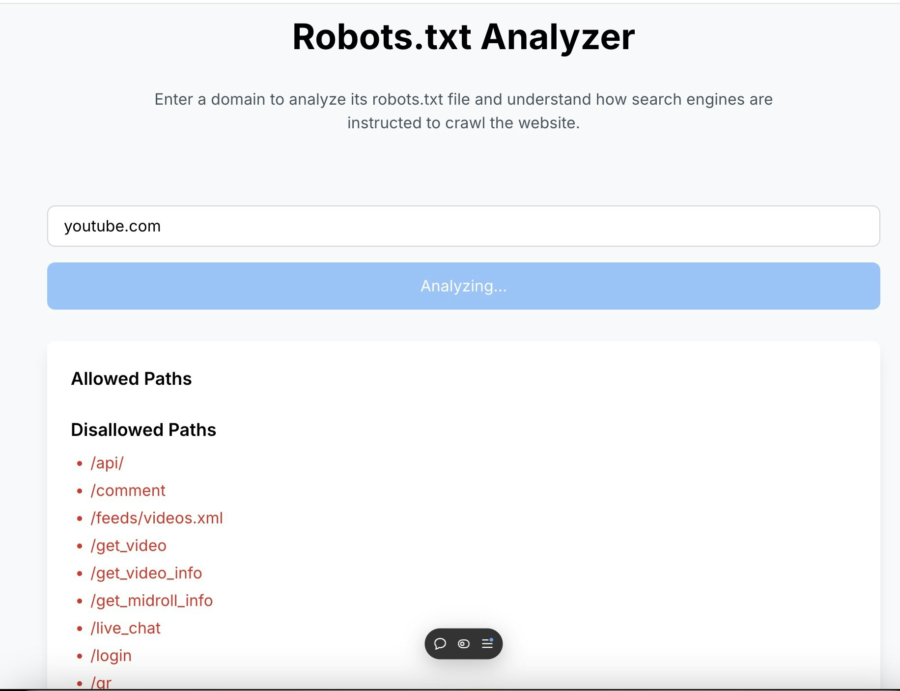 Robots.txt Analyzer Medien 2