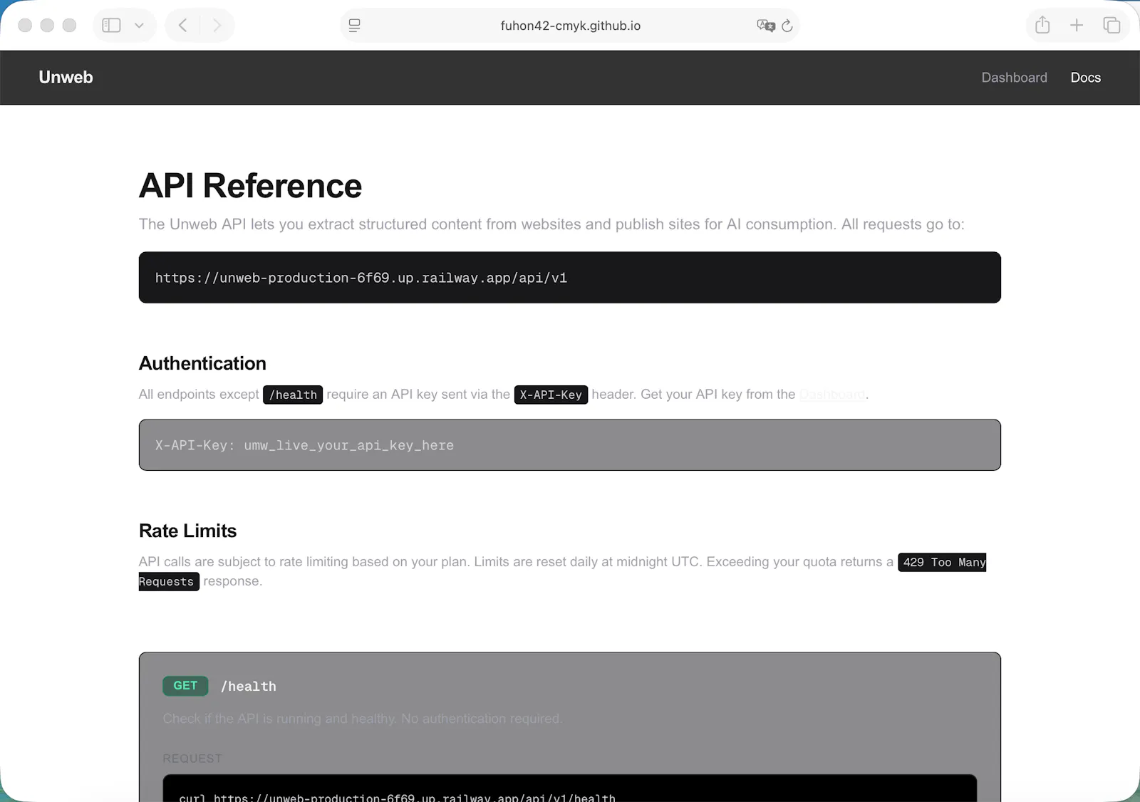 Unweb screenshot 3