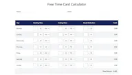 My Time Card Calculator