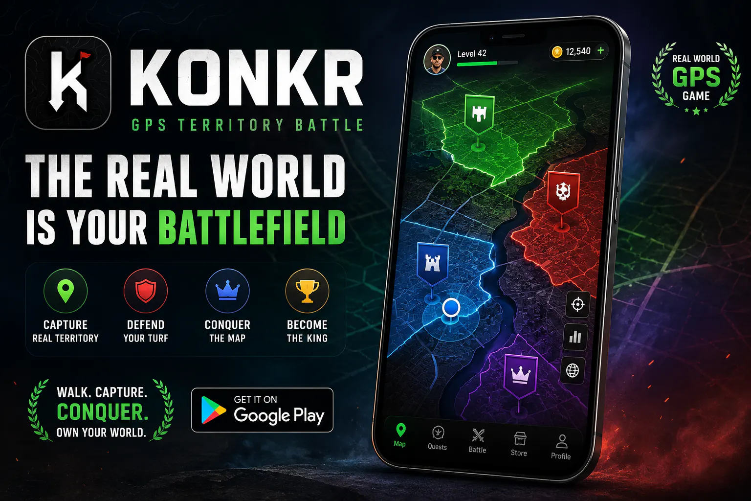 KONKR: GPS Territory Battle