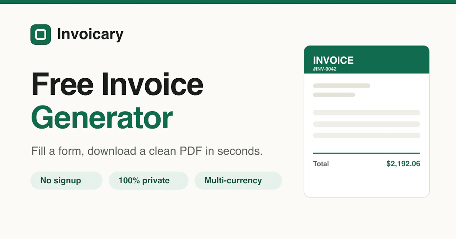 Invoicary screenshot 1