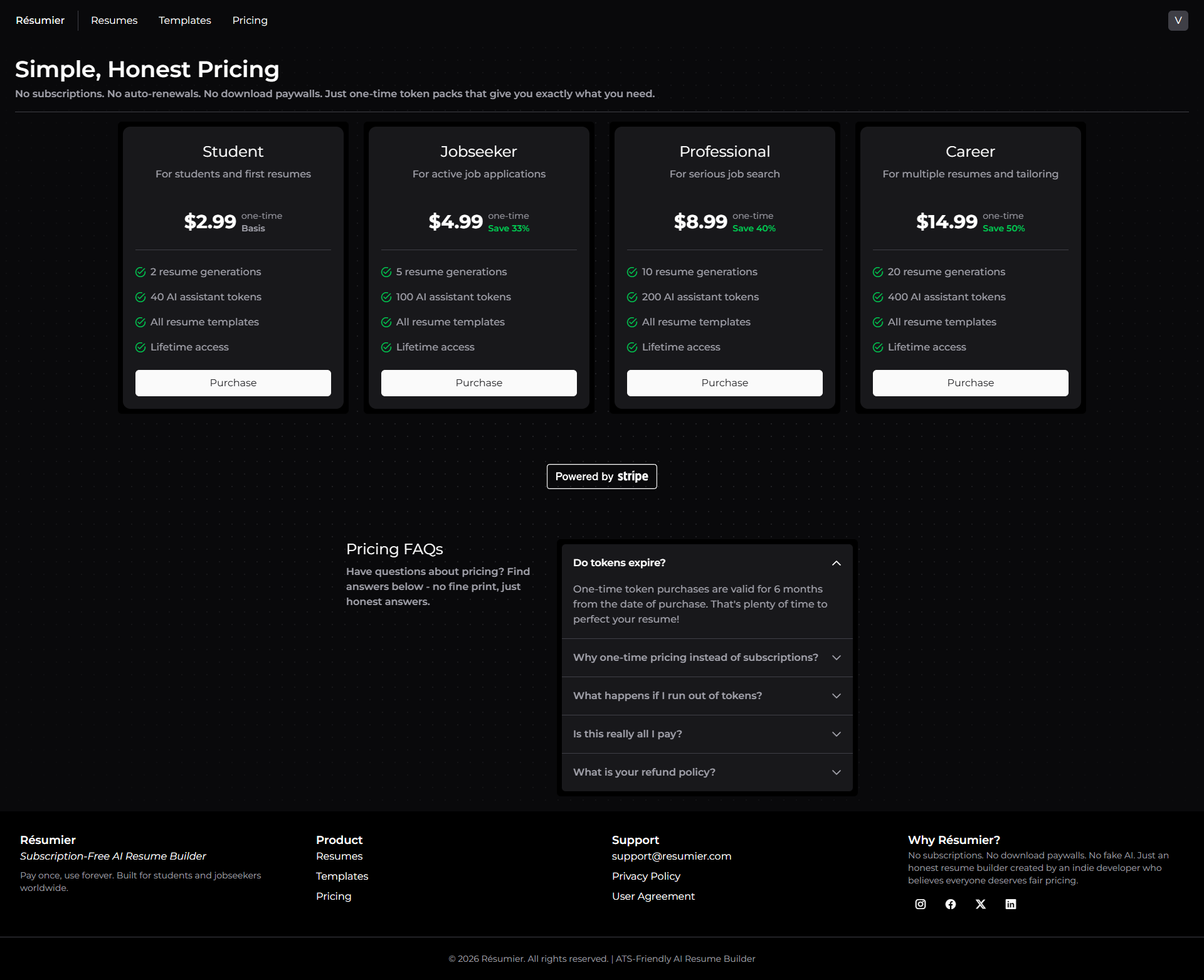 Résumier - Screenshot 5 showing product features and functionality