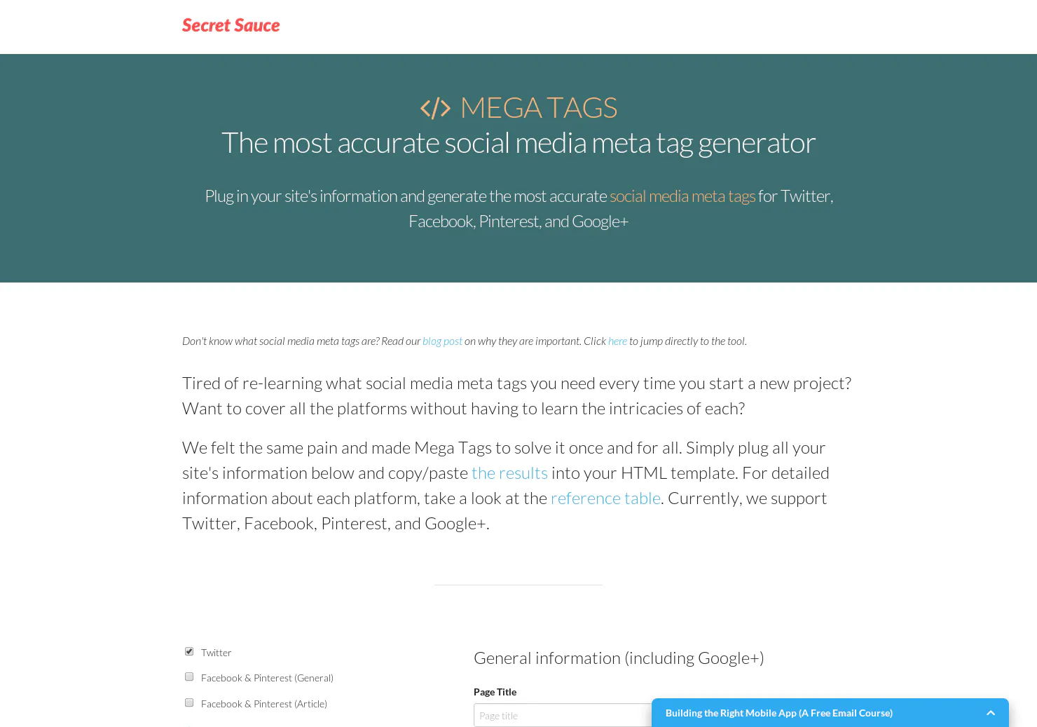 Mega Tags
