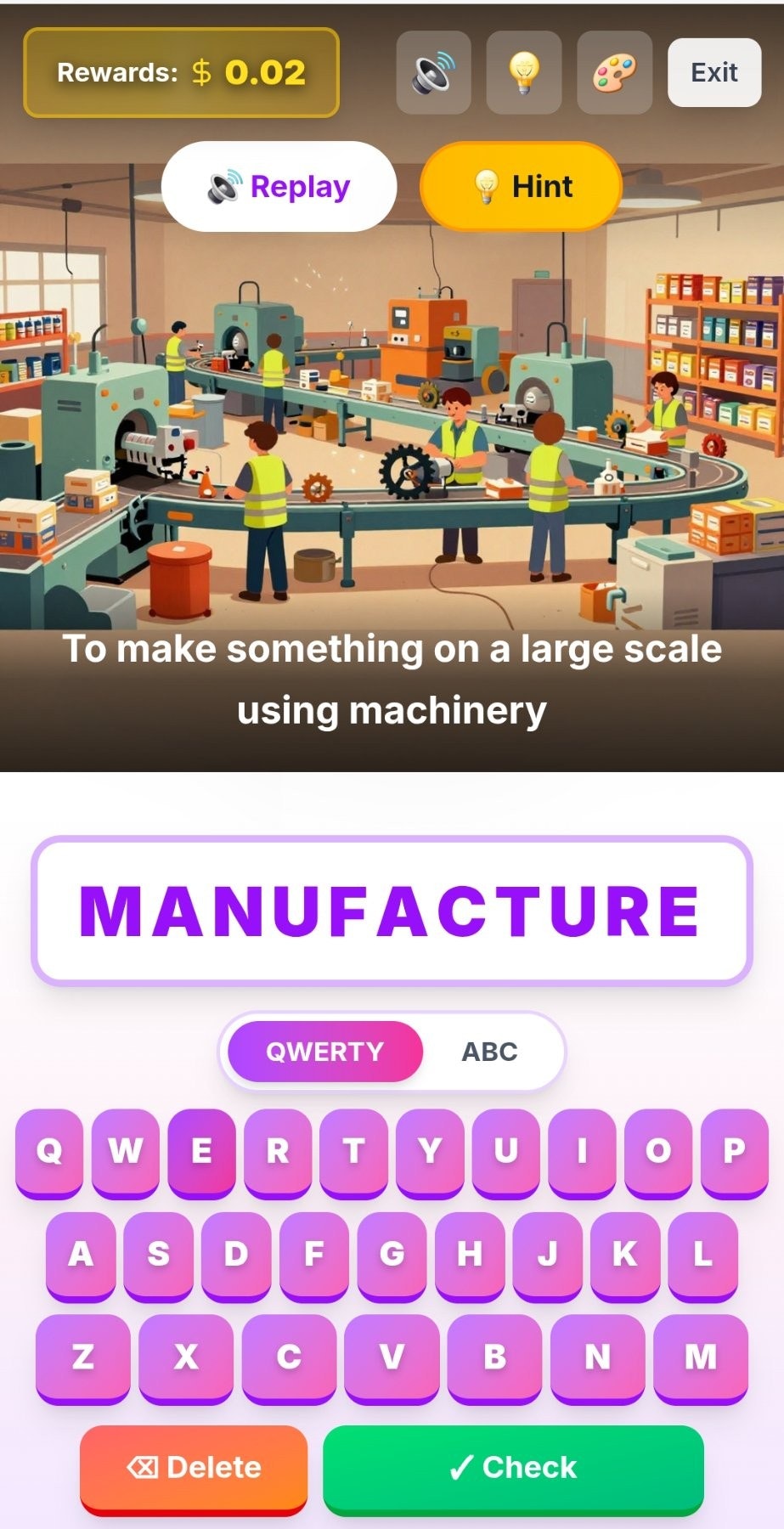 SpellCrush - Screenshot 3 showing product features and functionality