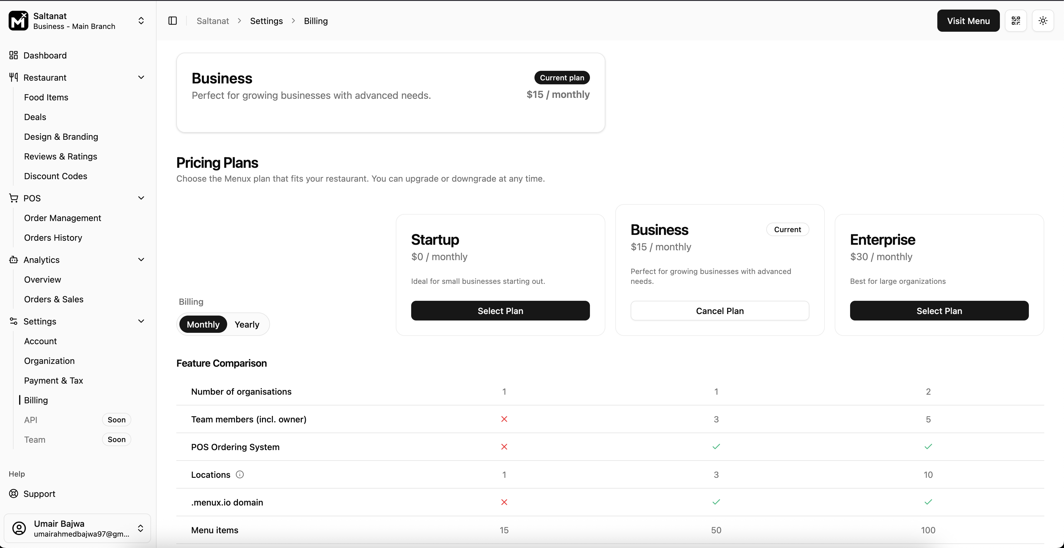 MenuX - Screenshot 4 showing product features and functionality
