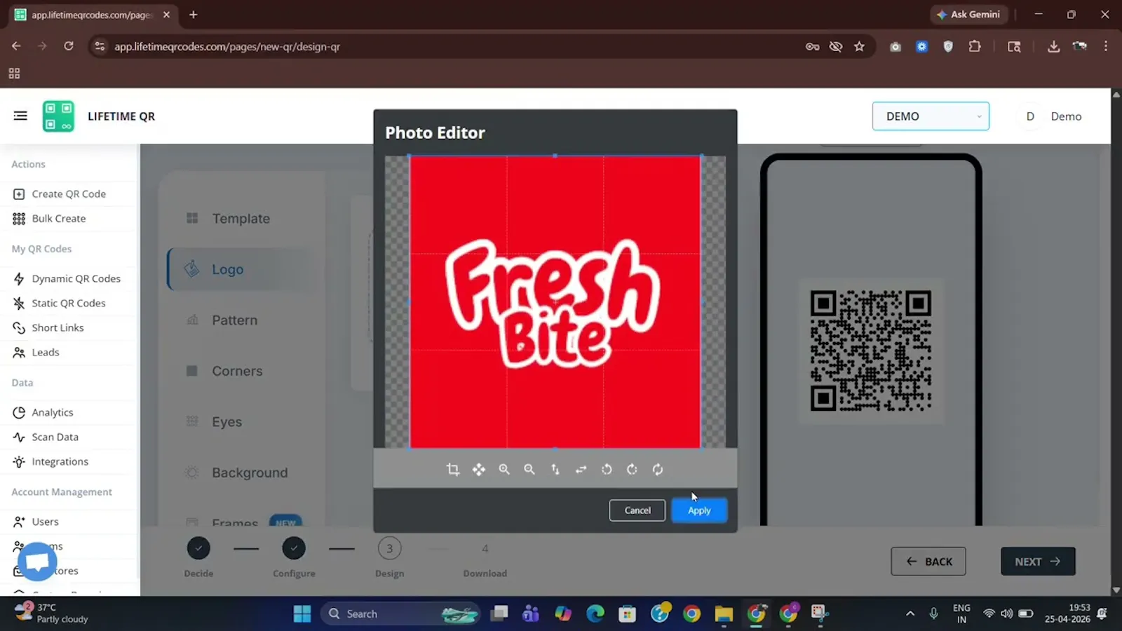 Lifetime QR Codes screenshot 1 (video preview)