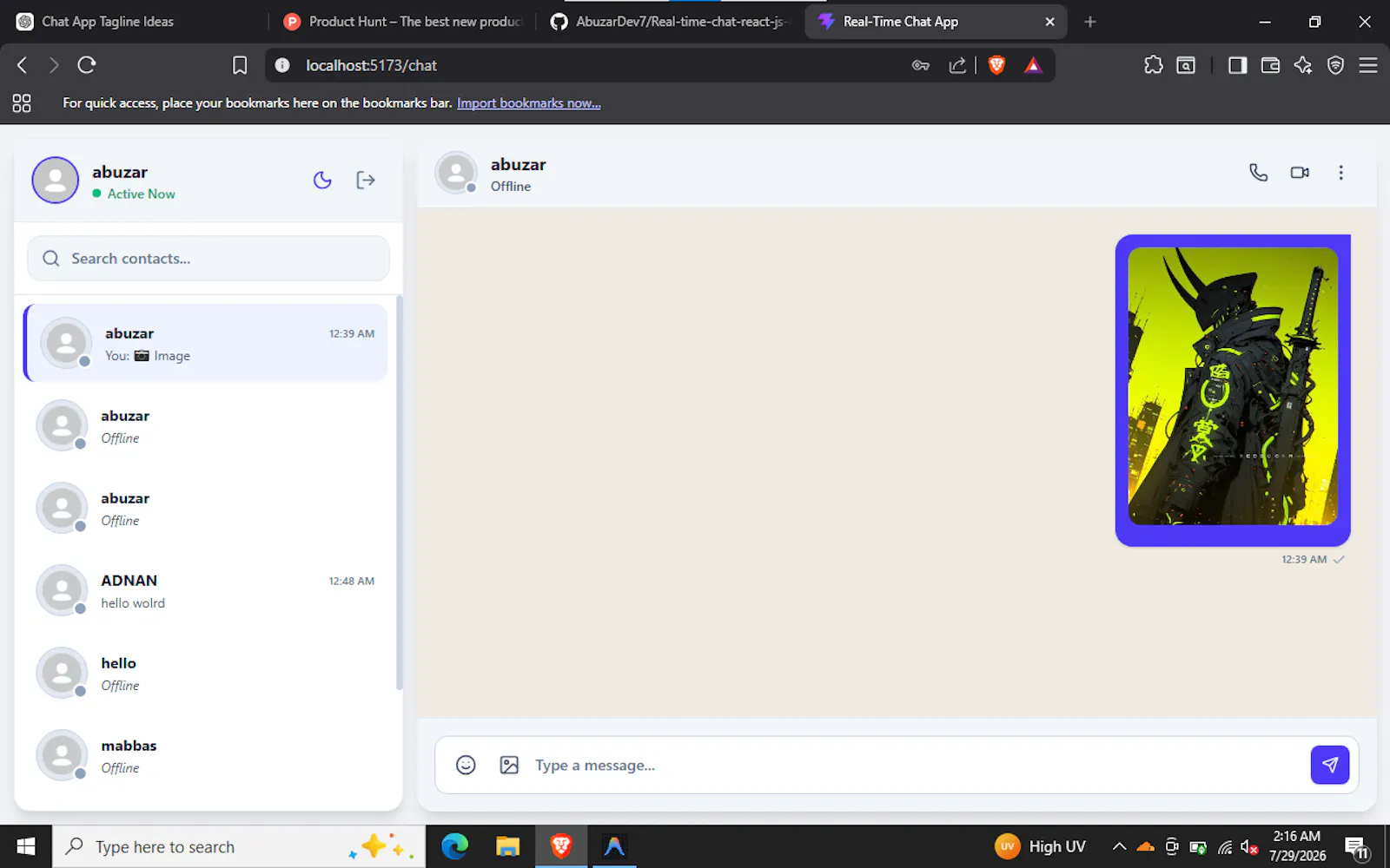 Chat app  screenshot 6
