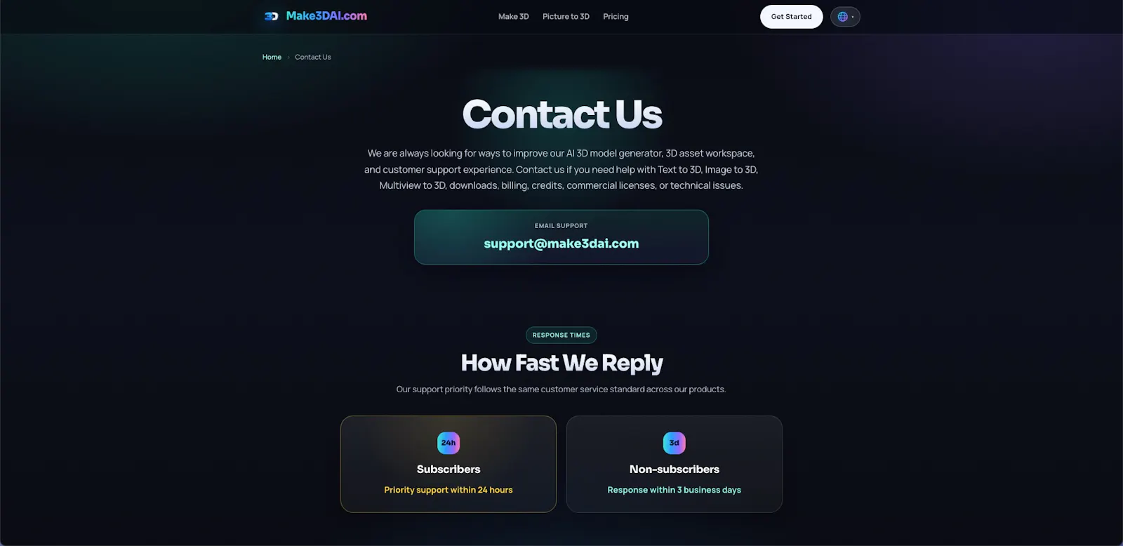 Make3DAI.com — Prompt to 3D in Seconds screenshot 3