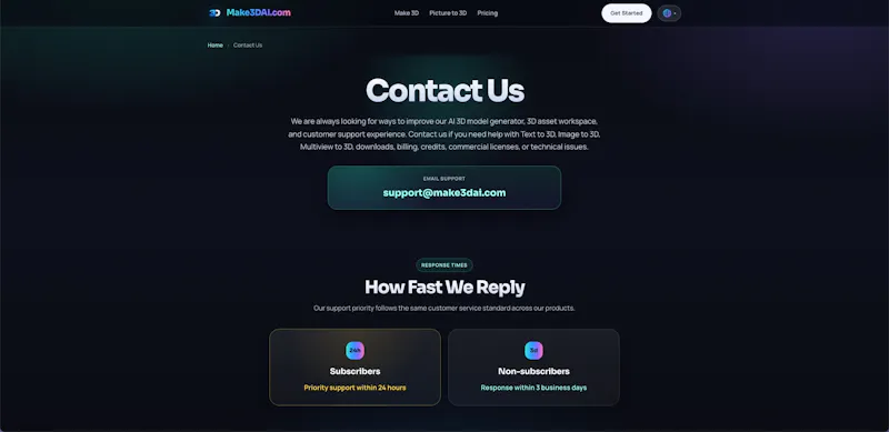 Make3DAI.com — Prompt to 3D in Seconds screenshot 3