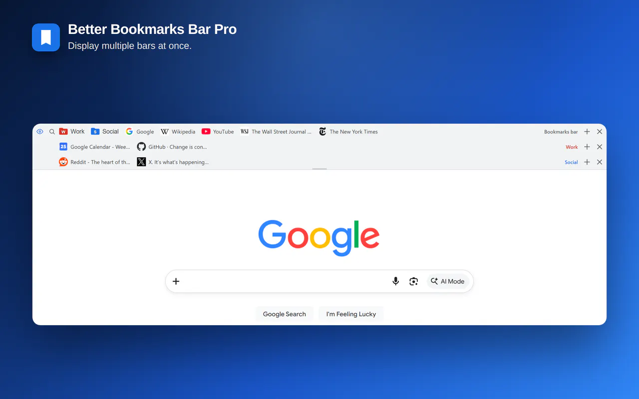 Better Bookmarks Bar gallery image