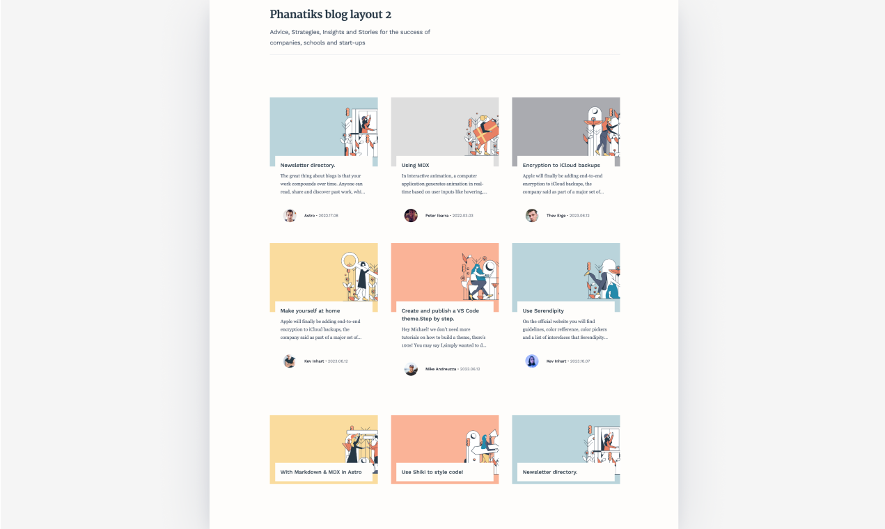 Slagen - Een elegant blogthema gebouwd met Astro, Tailwind CSS & MDX media 3