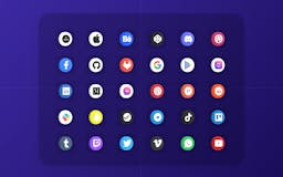 Social media 3D icons media 2