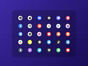 Social media 3D icons gallery image