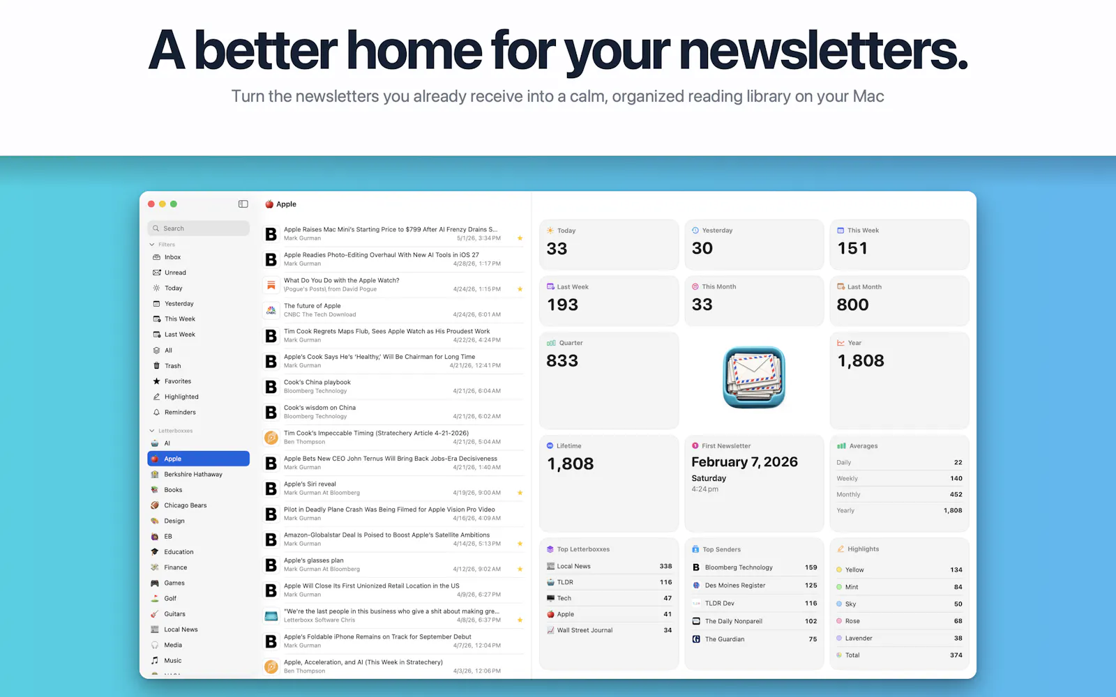 Letterboxx screenshot 1