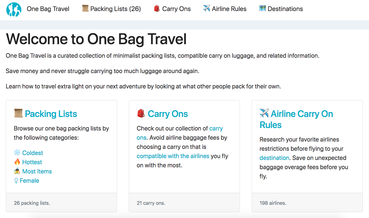 One Bag Travel gallery image