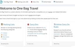 One Bag Travel media 2