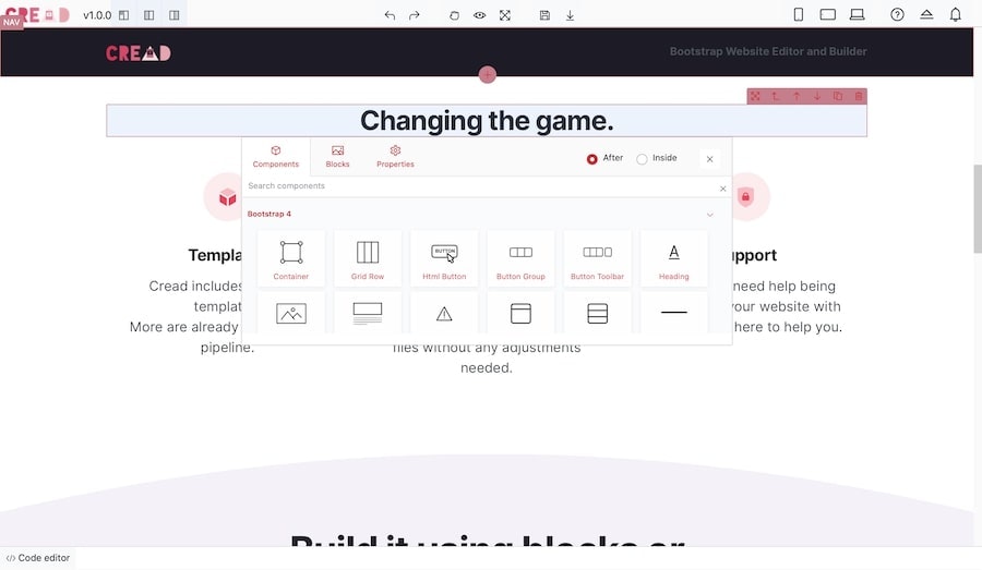 Cread Website Editor gallery image