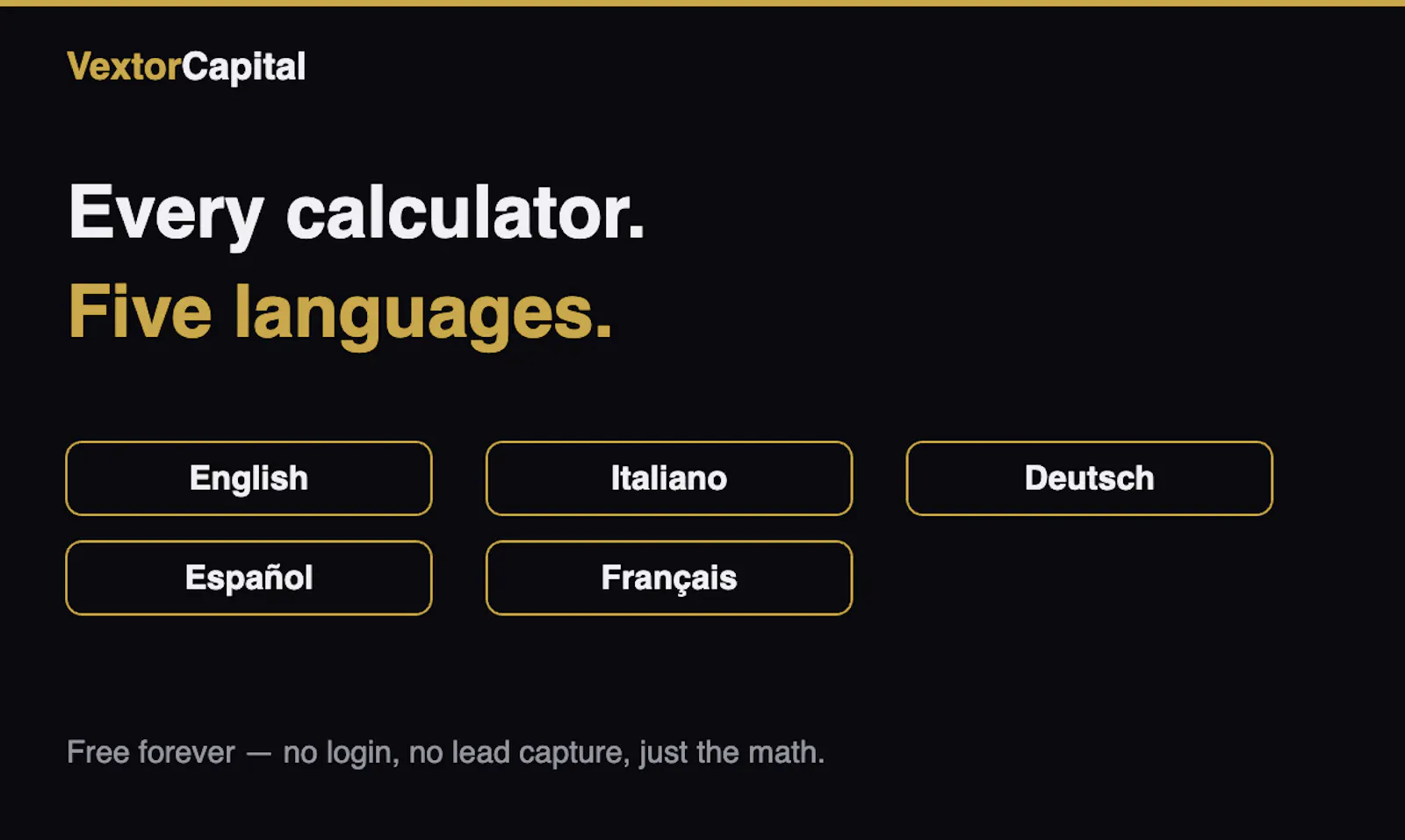 Vextor Capital screenshot 2