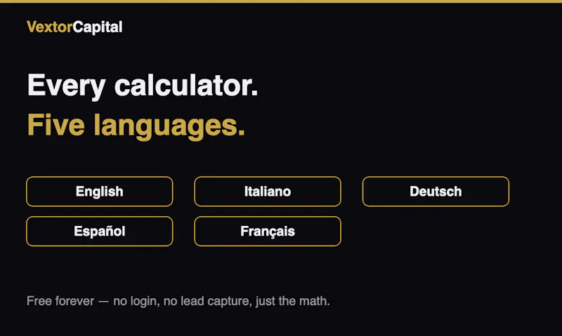 Vextor Capital screenshot 2