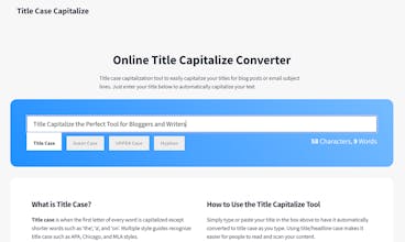 Title Capitalize gallery image