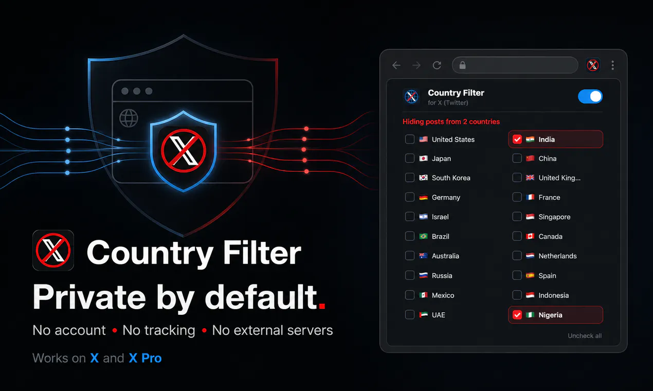 Country Filter for X (Twitter) gallery image