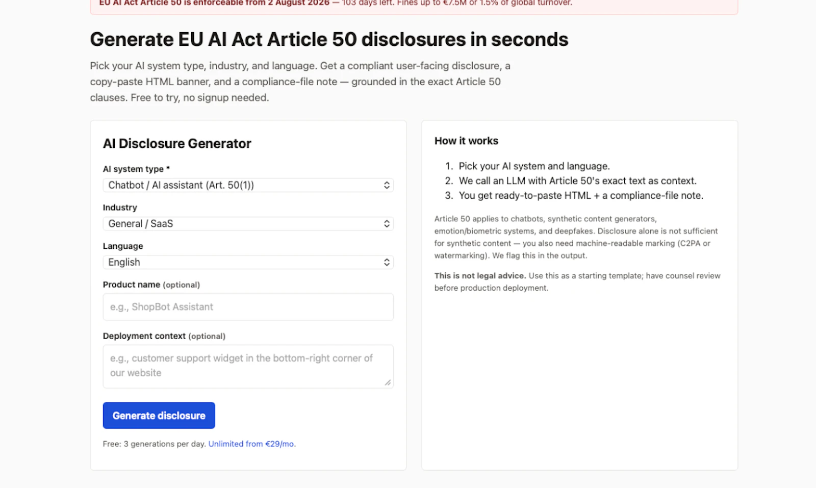 AI Disclosure Kit screenshot 4