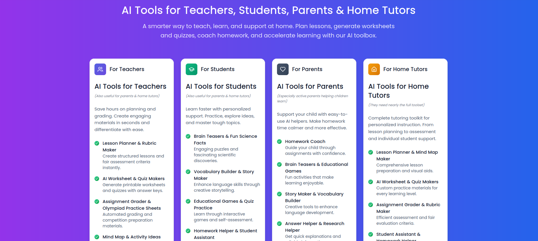 Média AIWorksheetPro - 22 outils d'étude AI - Feuilles de travail instantanées et outils d'étude pour les classes 1-10 3