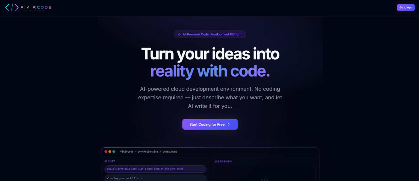 FikirCode screenshot 1