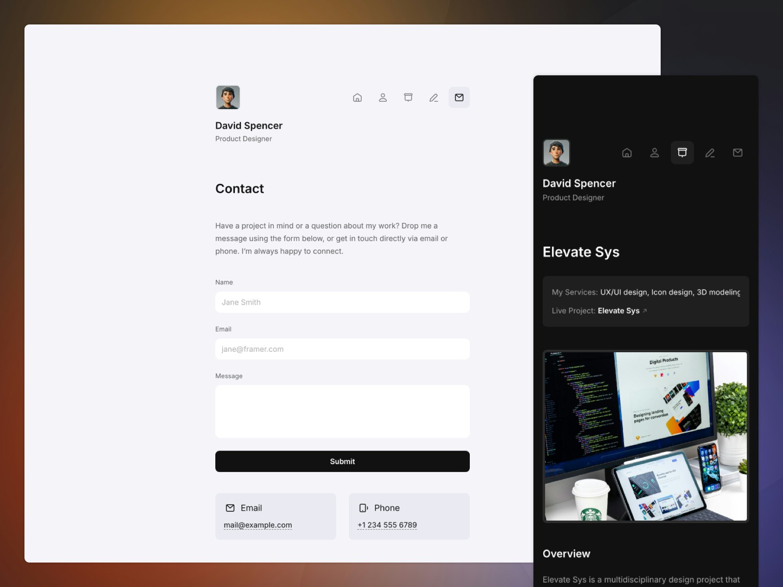 Wee — Minimal Portfolio & Blog Template - Screenshot 3 showing product features and functionality