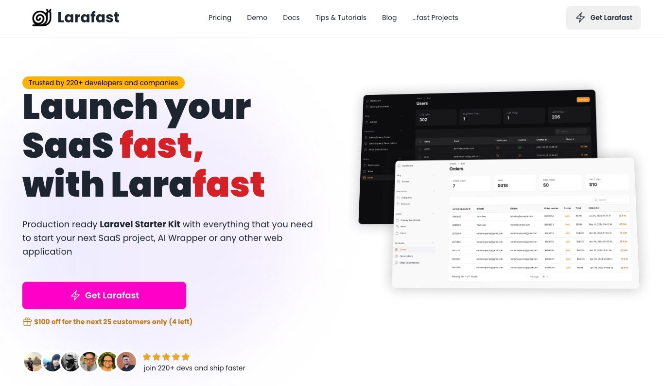 وسائط larfast 2.0 - Laravel SaaS Starter Kit |لارافاست 2