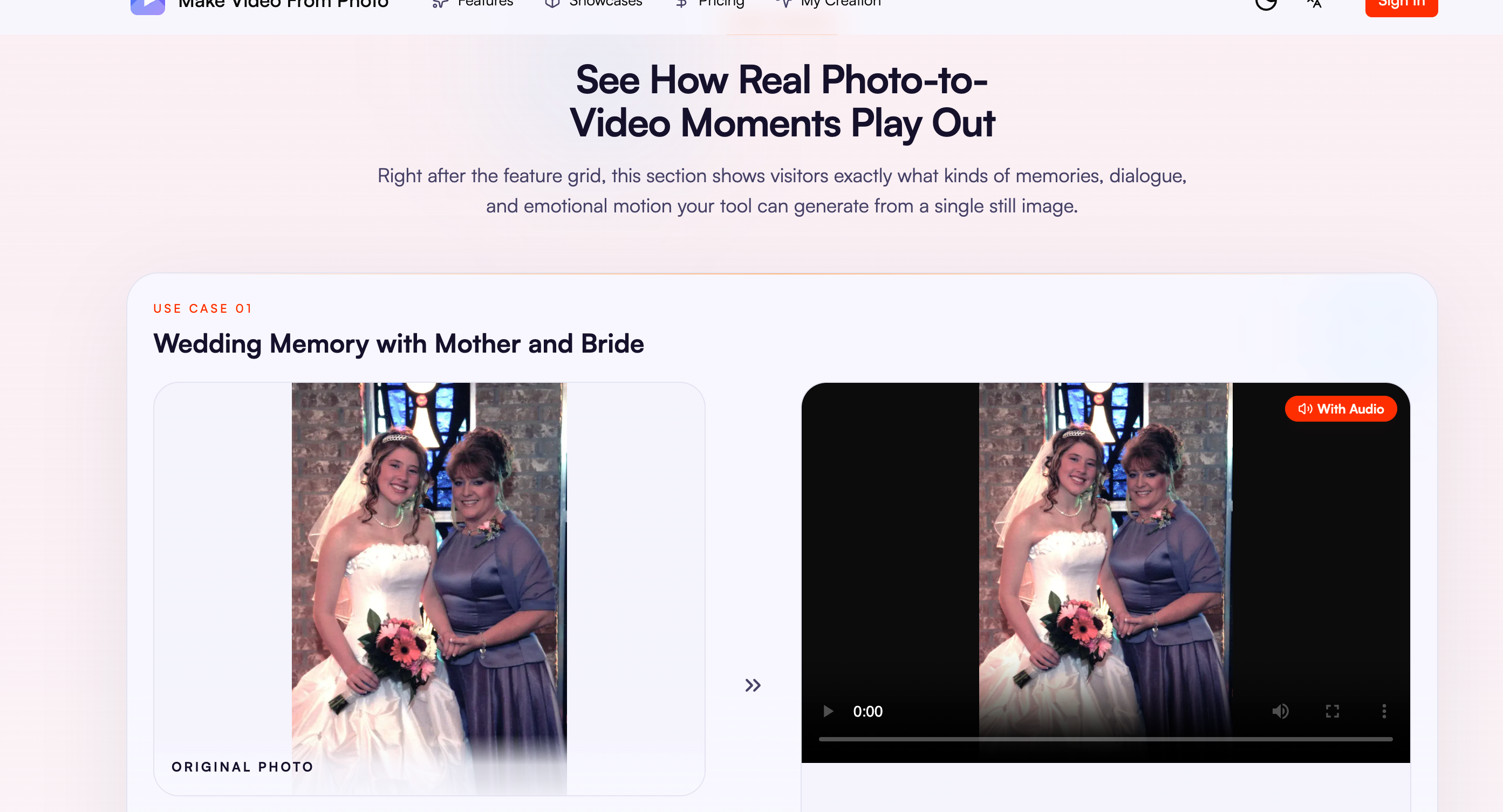 make video from photo gallery image