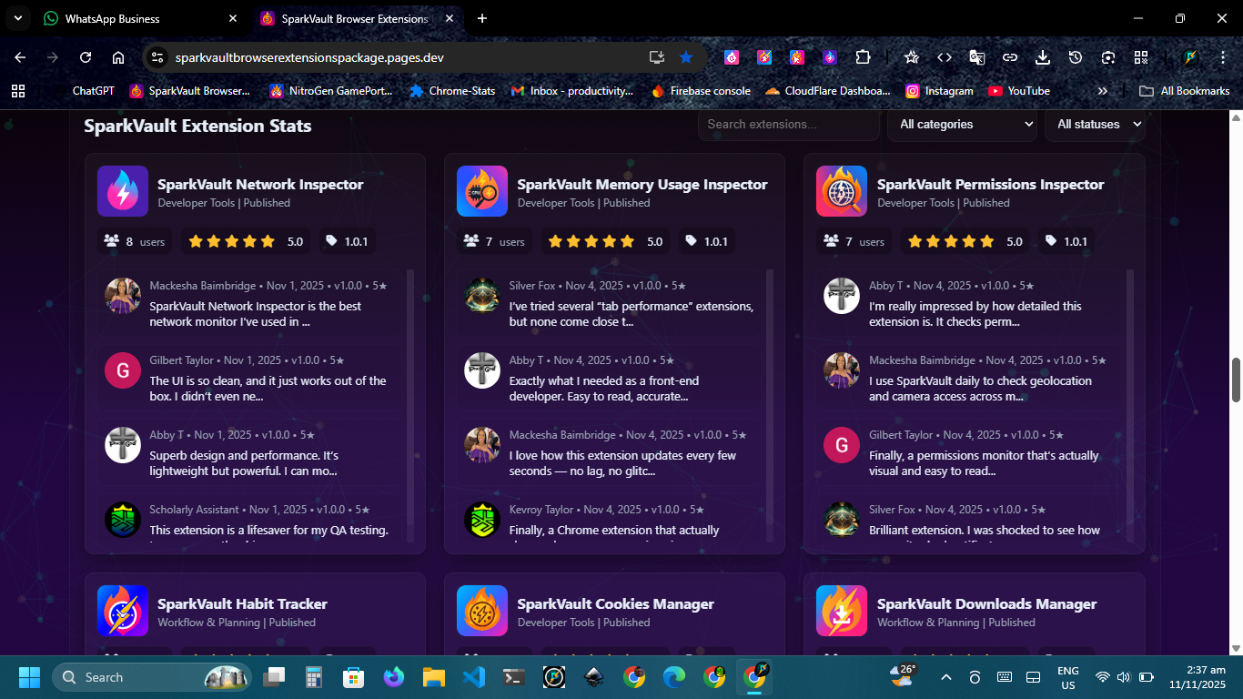 SparkVault Browser Extensions Package gallery image