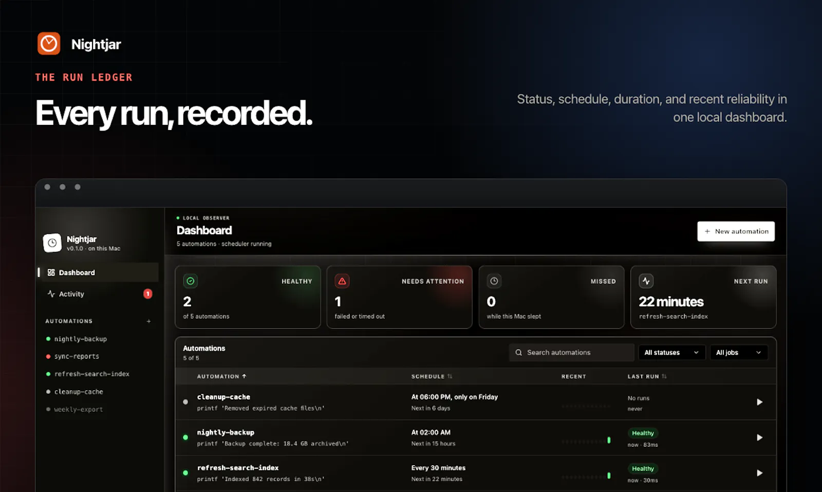 Nightjar screenshot 3