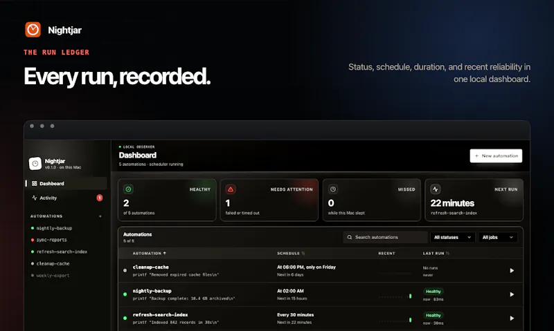 Nightjar screenshot 3