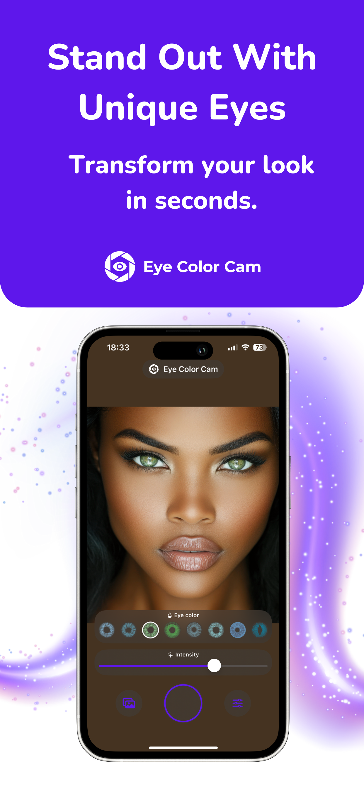 Média Came de couleur des yeux - Changez votre couleur pour les yeux instantanément avec AR 7