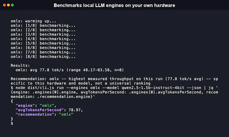Inferbench screenshot 2