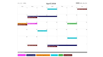 Event Registration Pro Calendar gallery image