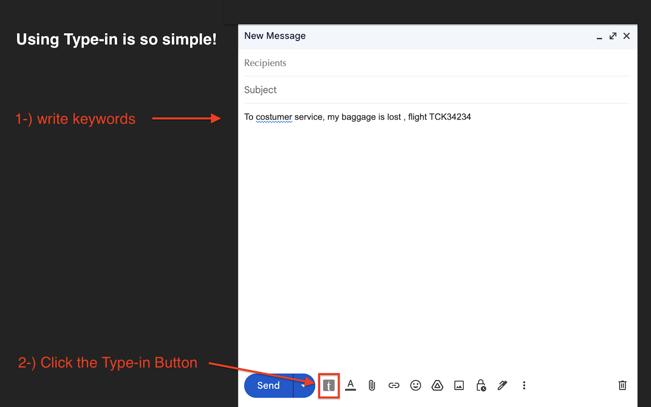 Type-in write emails in Seconds!! media 1
