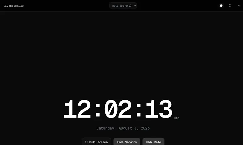 LiveClock Online screenshot 1