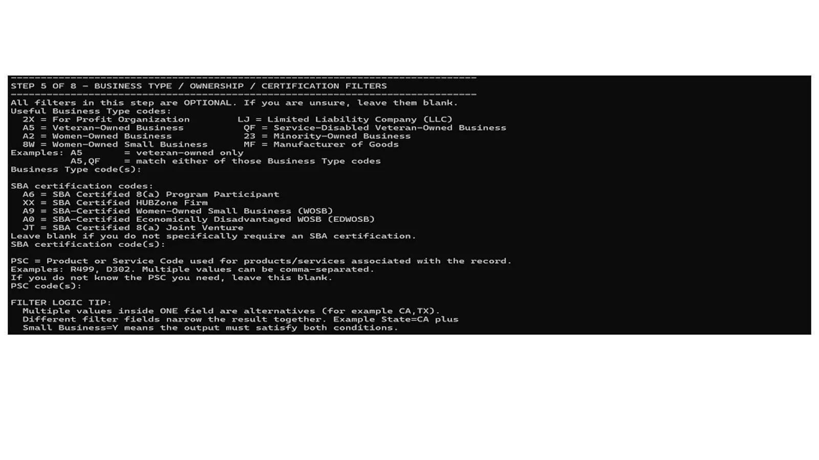 SAM.gov Contractor Database Compiler screenshot 5
