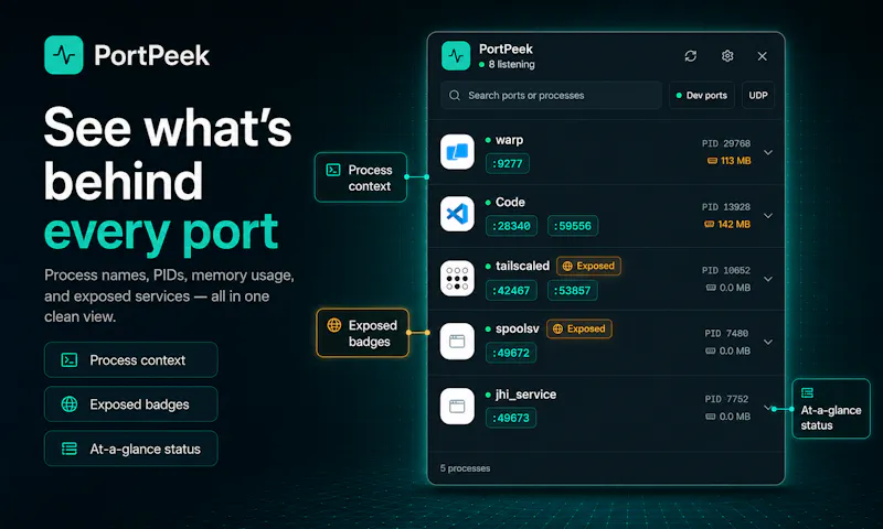 PortPeek screenshot 2