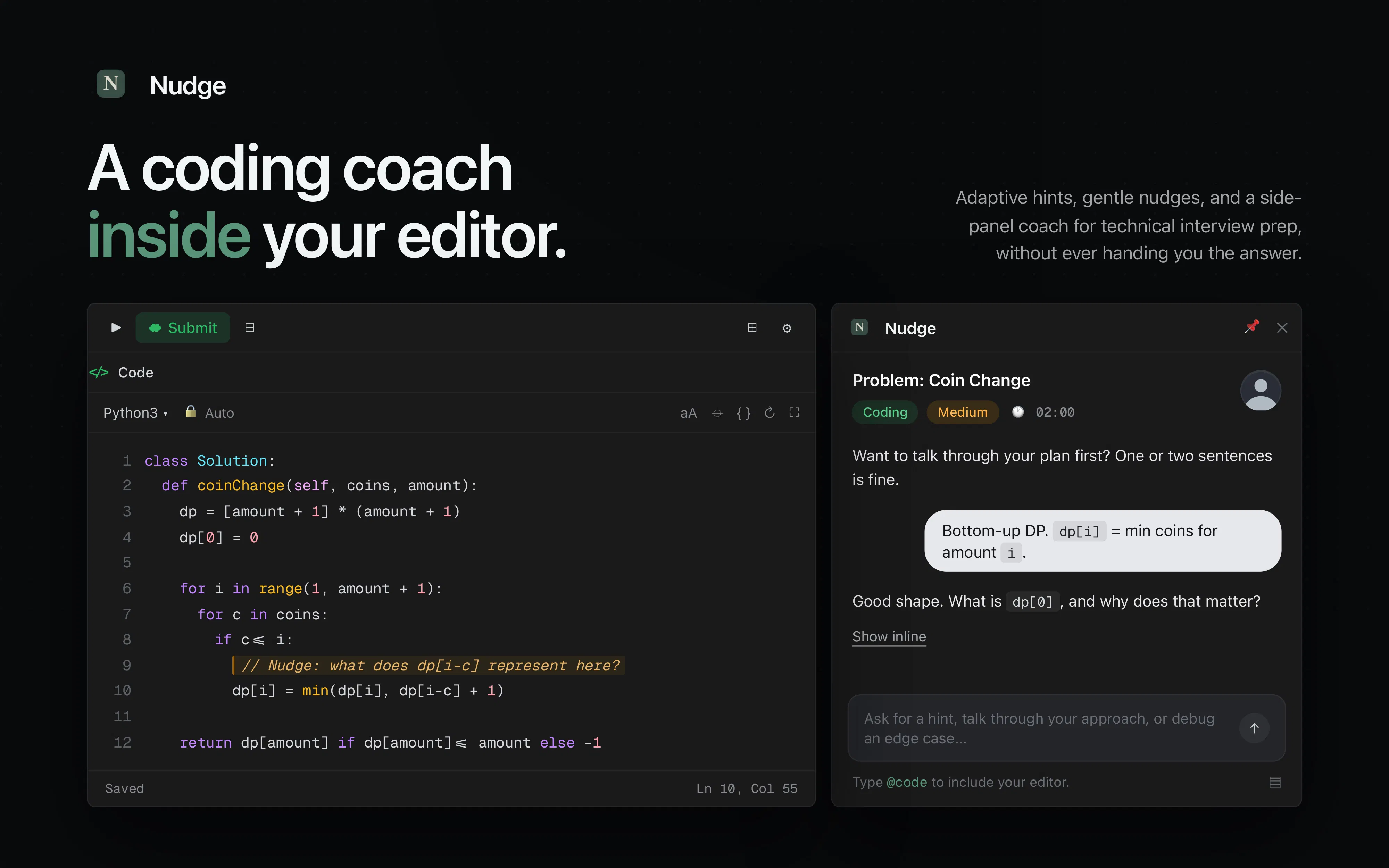 Nudge - AI LeetCode Coach gallery image
