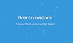 React SnowStorm image