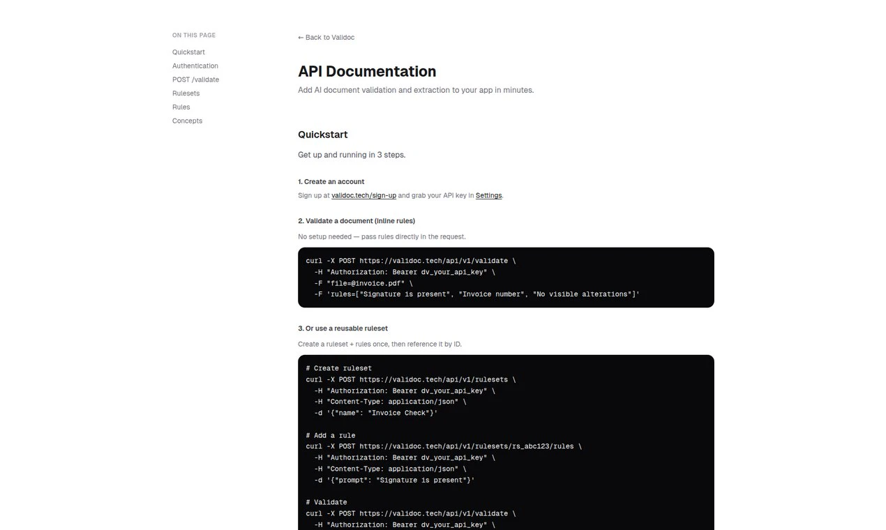 ValiDoc screenshot 3