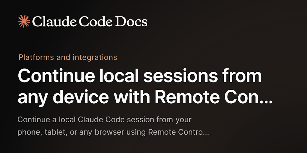 Claude Code Remote Access Logo