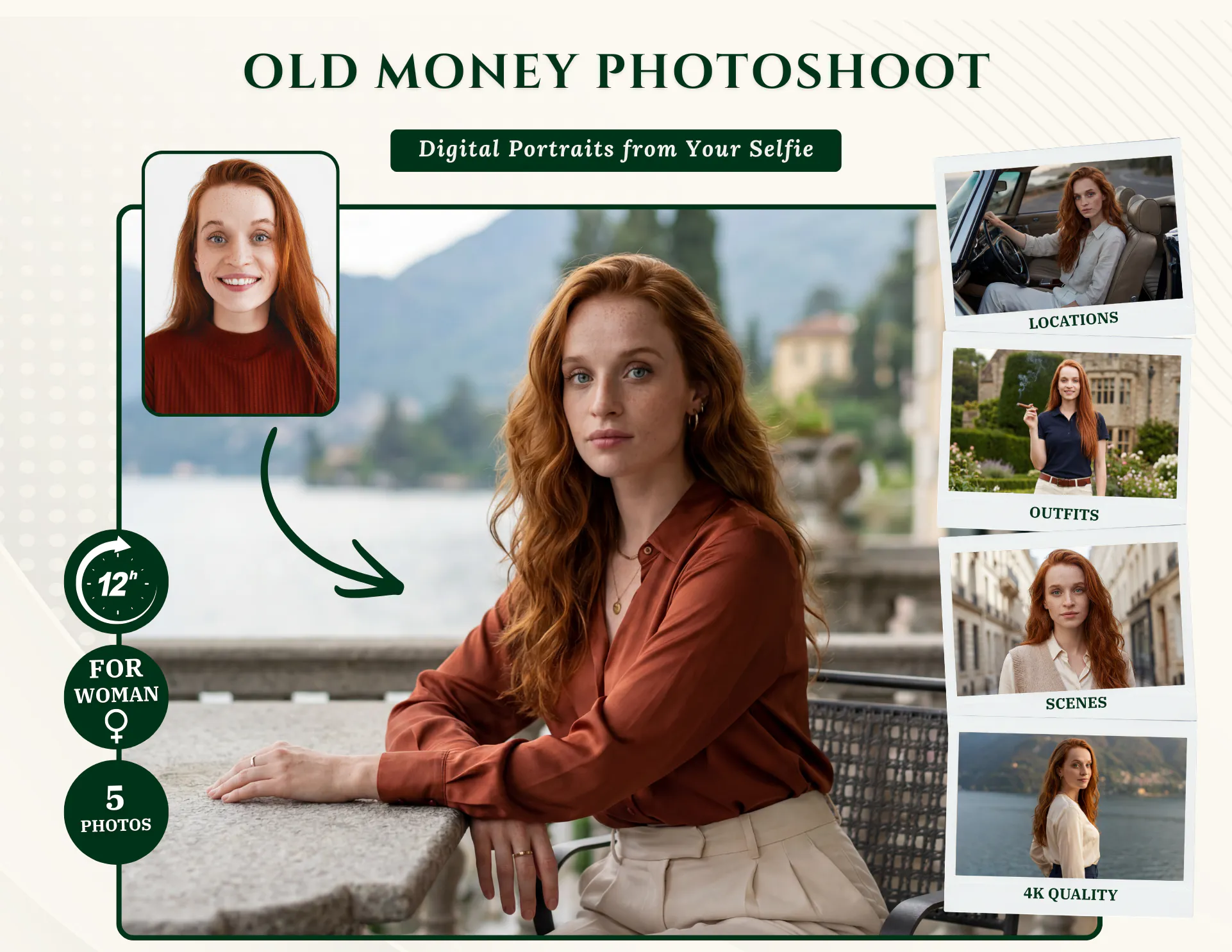 Banner del producto Old Money 5-Photo Bundle (Female)