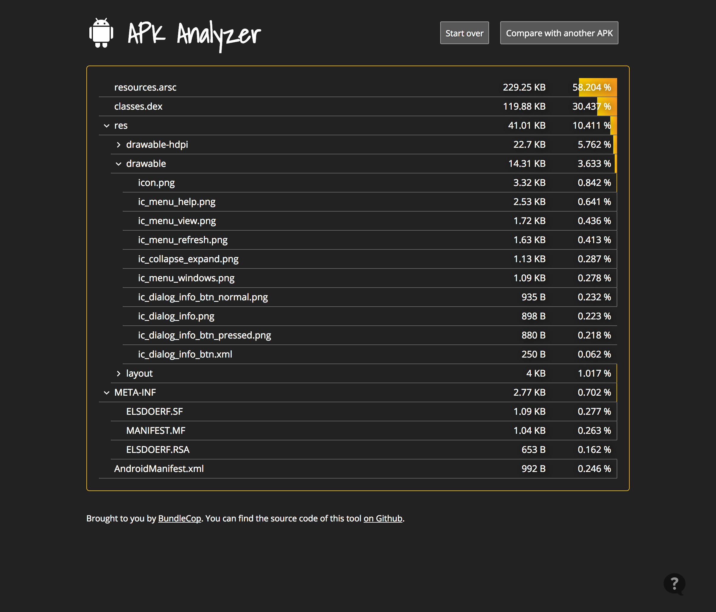 Android APK Analyzer gallery image