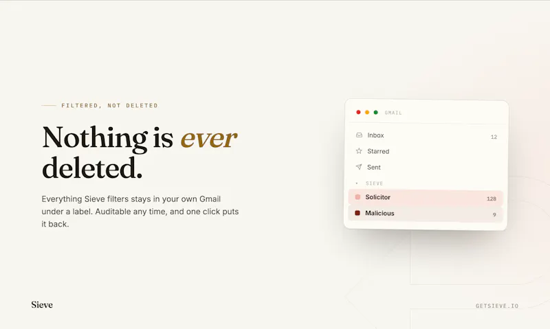 Sieve screenshot 3