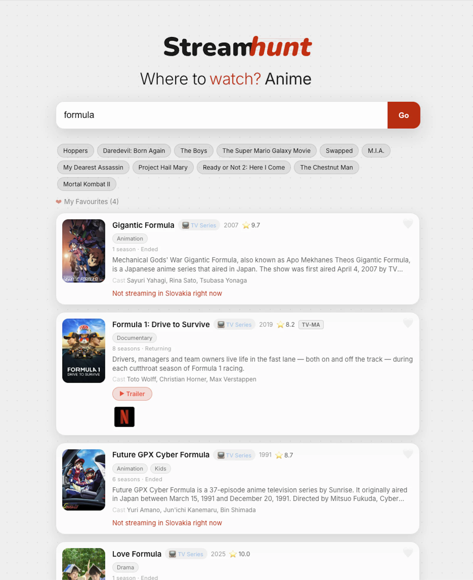 Streamhunt screenshot 3