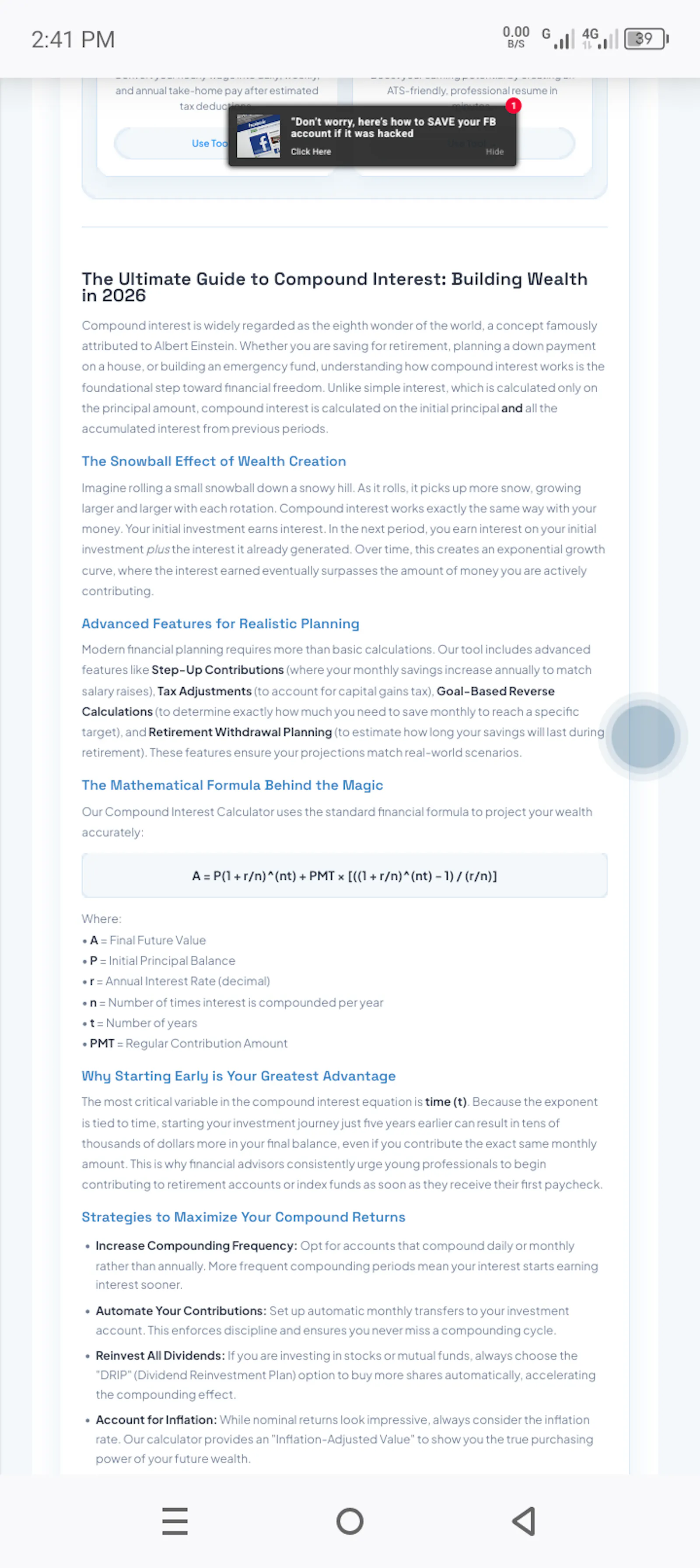Compound Interest Calculator screenshot 5